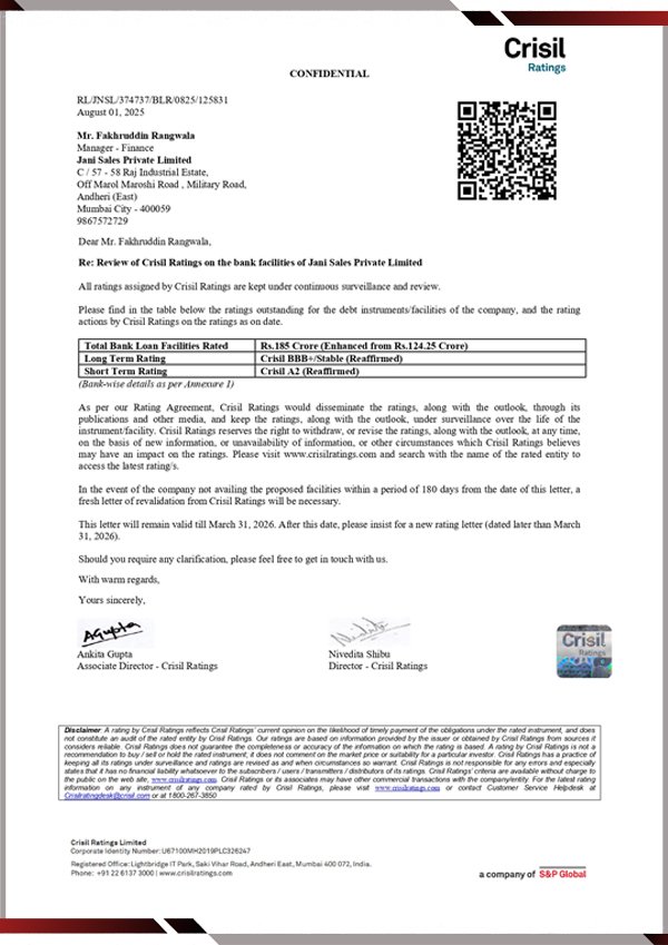 CRISIL CERTIFICATE img